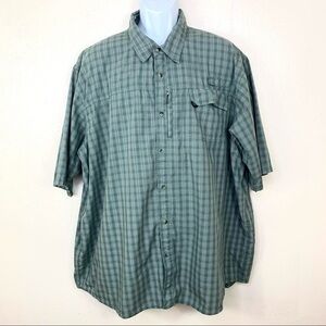 Wrangler Men’s Shirt Plaid Green Buttons Sz 3XT